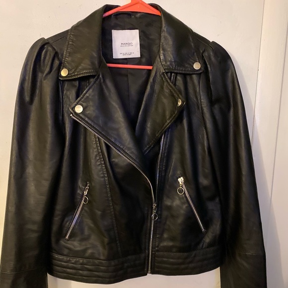 Mango Jackets & Blazers - Women’s genuine black leather jacket. Size small. Mango Jackets & Blazers - Women’s genuine black leather jacket. Size small.